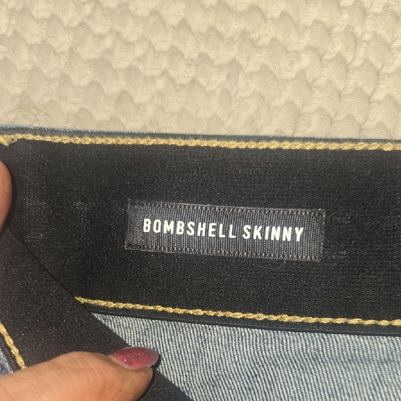 Torrid Premium Stretch Bombshell Skinny Tides Distressed Jeans - Picture 5 of 10